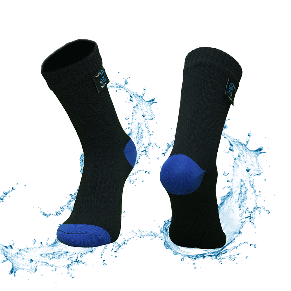 Pair of Black/Blue color variant socks getdressedshop