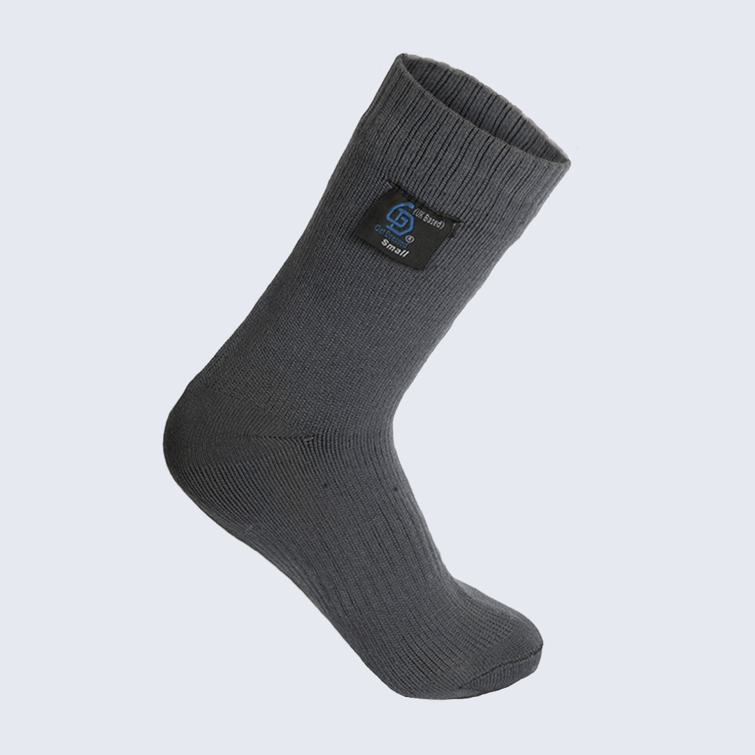 Get Dressed waterproof socks with triple-layer protection—designed for outdoor adventures, hiking, and wudhu. Breathable, durable, and fully waterproof for all-weather comfort.