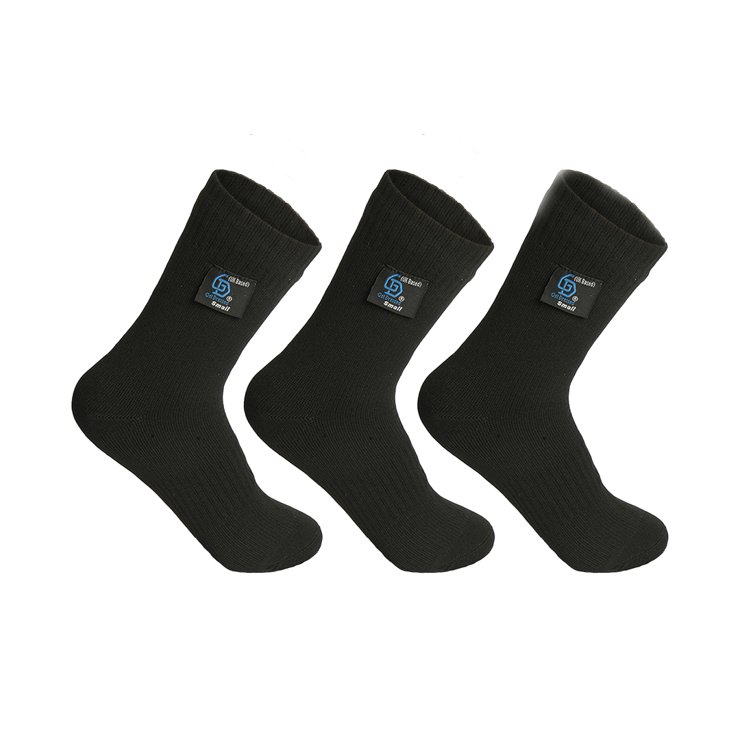 Get Dressed waterproof socks with triple-layer protection—designed for outdoor adventures, hiking, and wudhu. Breathable, durable, and fully waterproof for all-weather comfort.