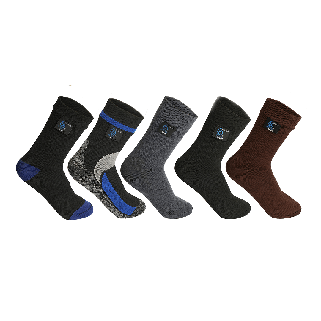 Get Dressed waterproof socks with triple-layer protection—designed for outdoor adventures, hiking, and wudhu. Breathable, durable, and fully waterproof for all-weather comfort.