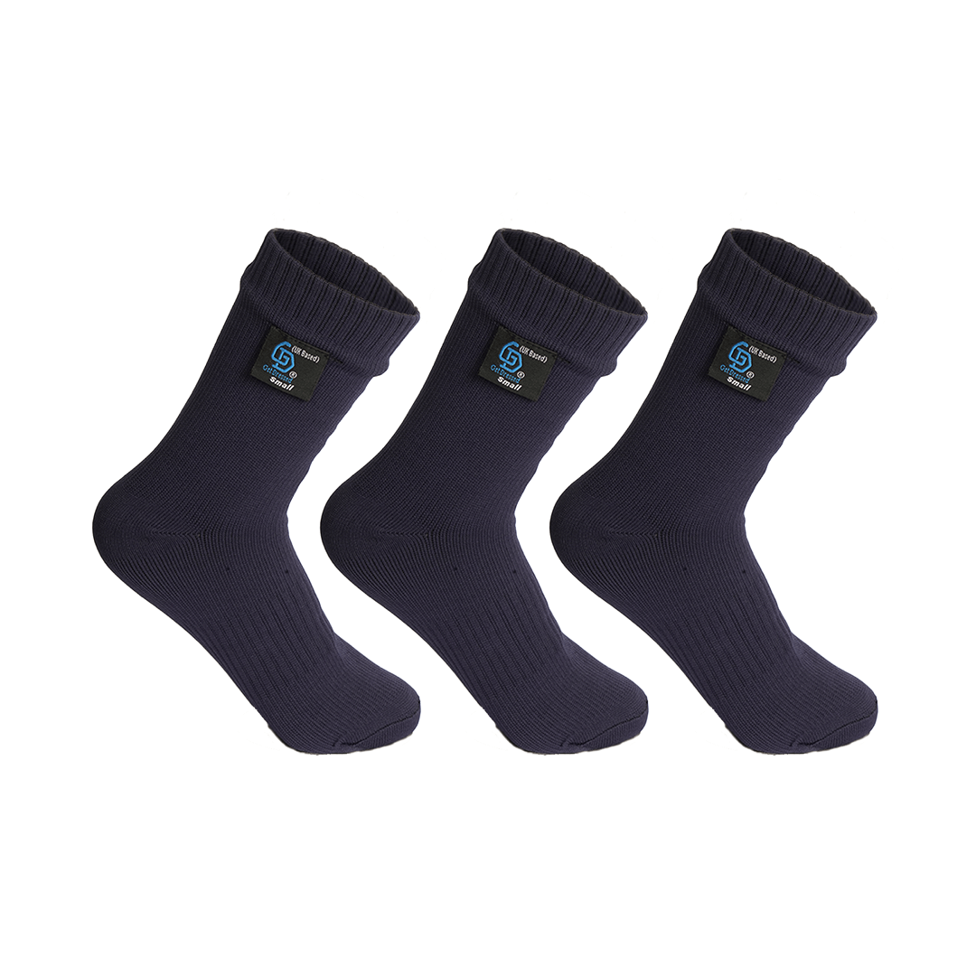 Get Dressed waterproof socks with triple-layer protection—designed for outdoor adventures, hiking, and wudhu. Breathable, durable, and fully waterproof for all-weather comfort.