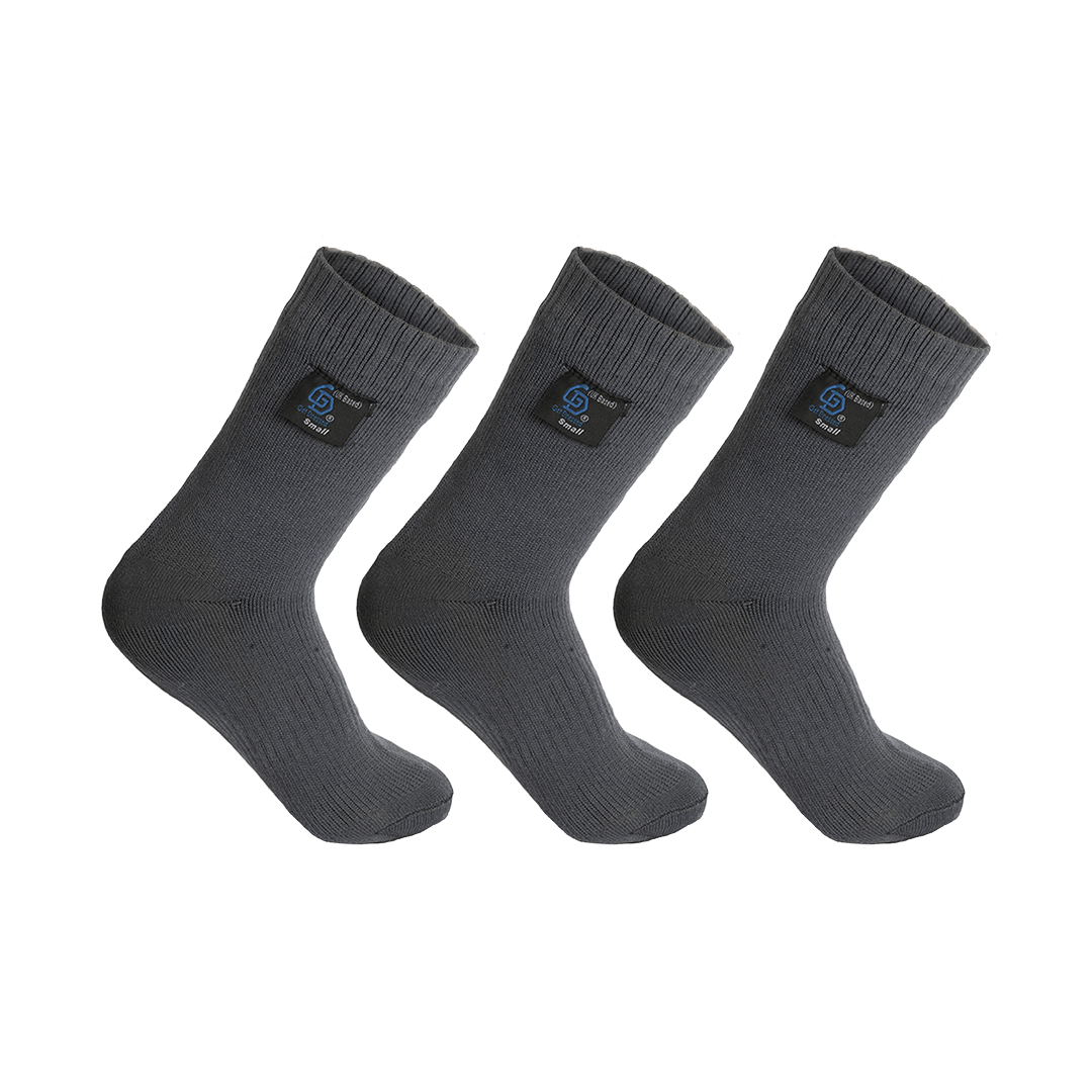 Get Dressed waterproof socks with triple-layer protection—designed for outdoor adventures, hiking, and wudhu. Breathable, durable, and fully waterproof for all-weather comfort.